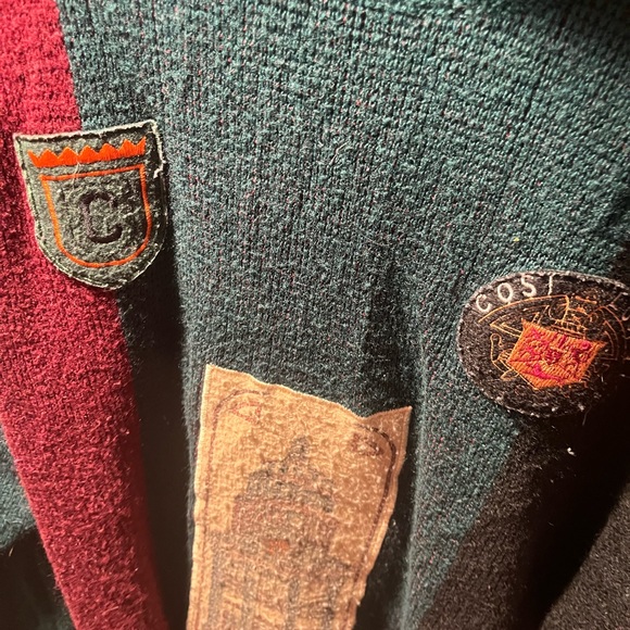 VINTAGE PATCHWORK OVERSIZED SWEATER (S) - Picture 4 of 5